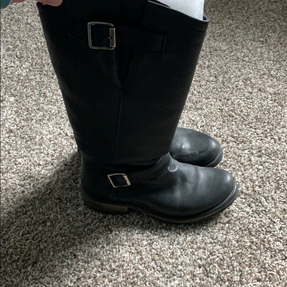 Black high boots